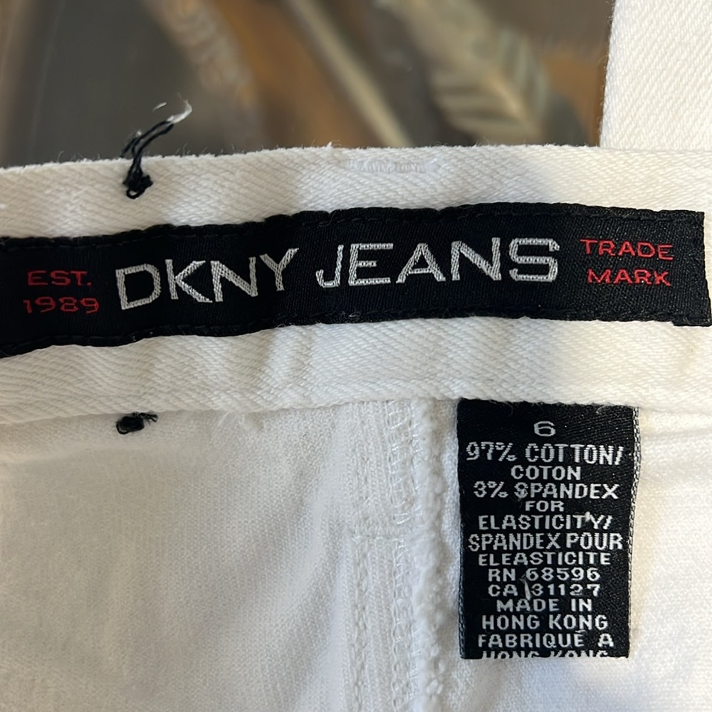DKNY jeans white 6 - Picture 2 of 5